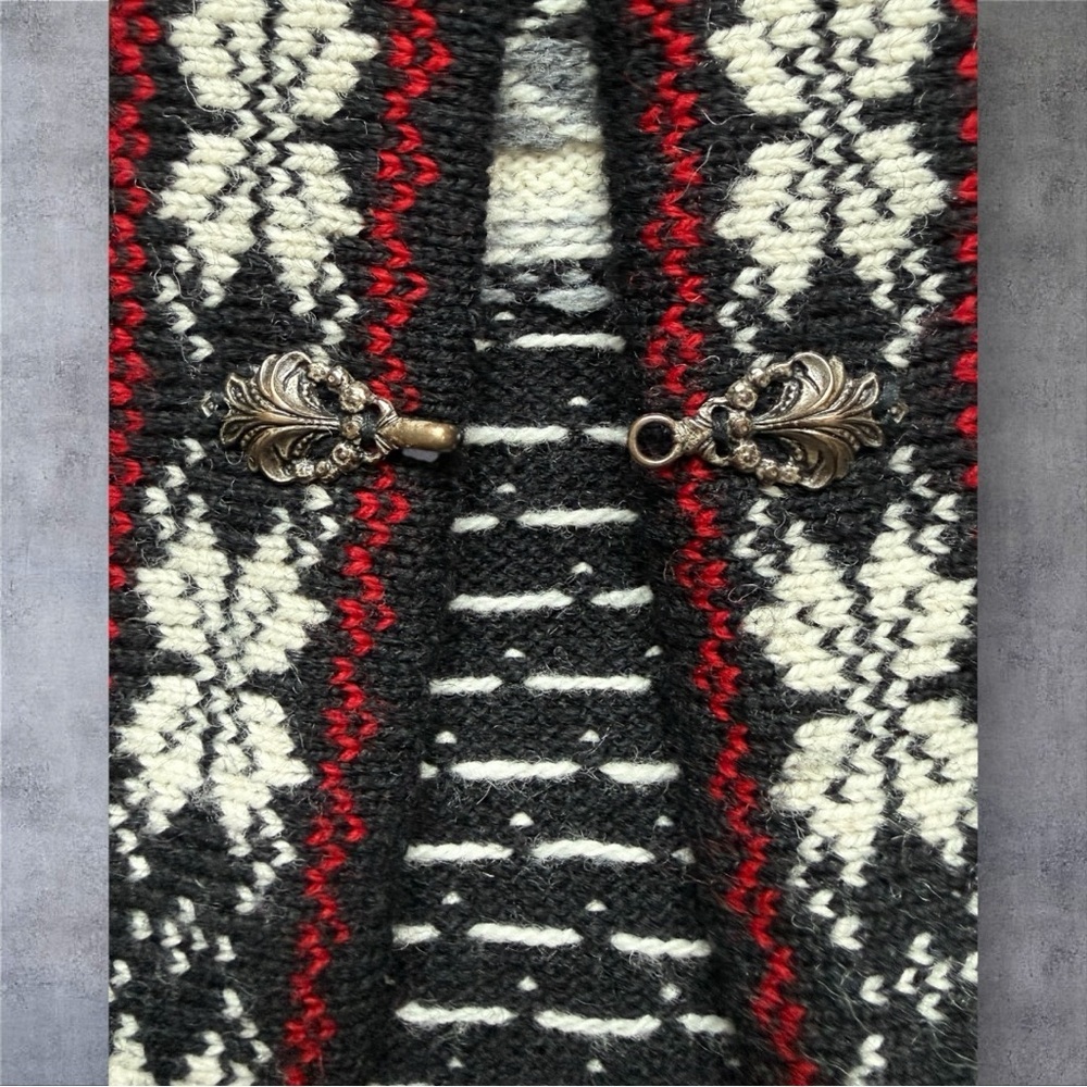 Cardigan Lyric - Nordic Patterned Sweater - Made in Estonia - Size M - Picture 4 of 6